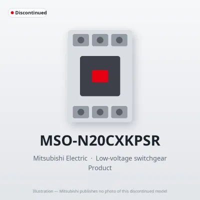MSO-N20CXKPSR Mitsubishi Low-voltage switchgear Magnetic Starter