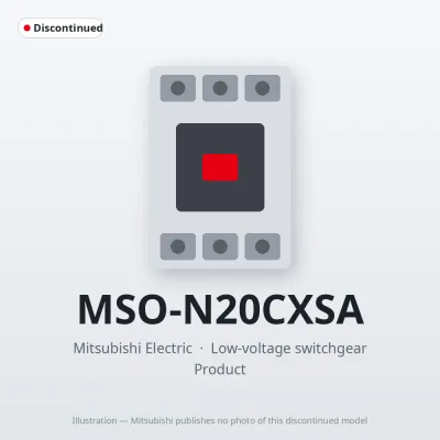 MSO-N20CXSA Mitsubishi Low-voltage switchgear Magnetic Starter