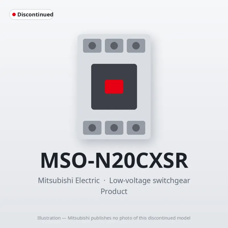MSO-N20CXSR Mitsubishi Low-voltage switchgear Magnetic Starter