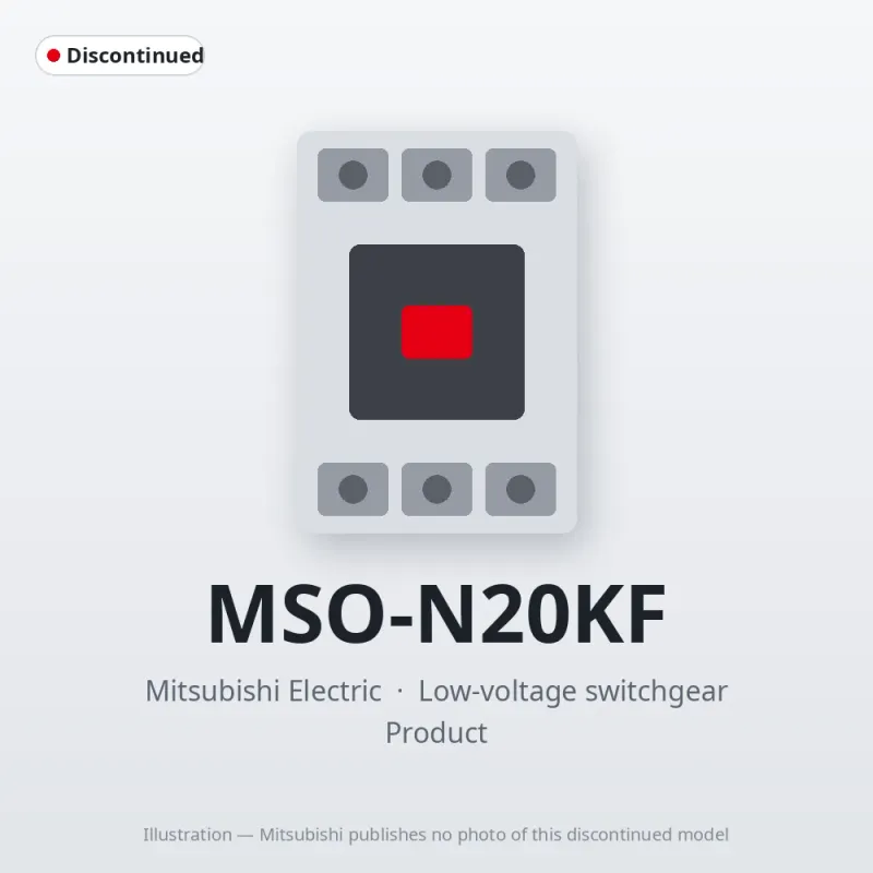 MSO-N20KF Mitsubishi Low-voltage switchgear Magnetic Starter