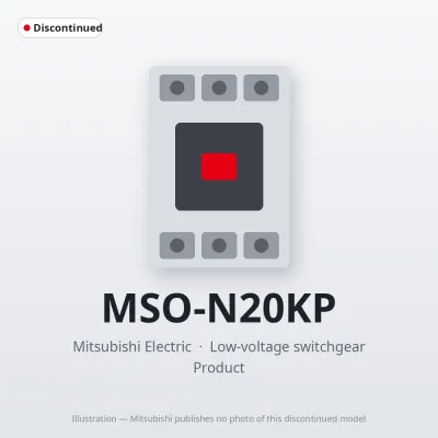 MSO-N20KP Mitsubishi Low-voltage switchgear Magnetic Starter