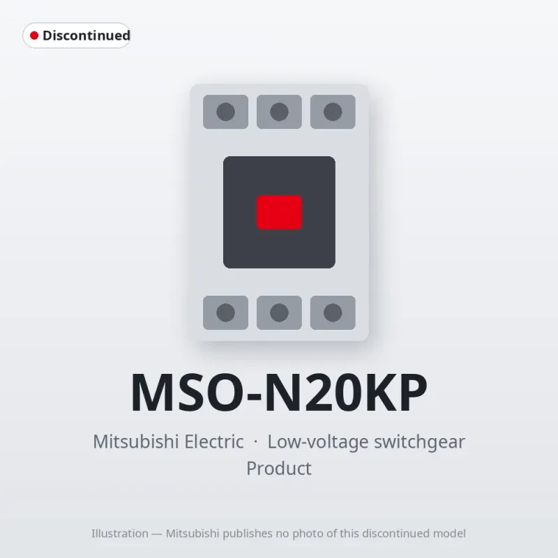 MSO-N20KP Mitsubishi Low-voltage switchgear Magnetic Starter