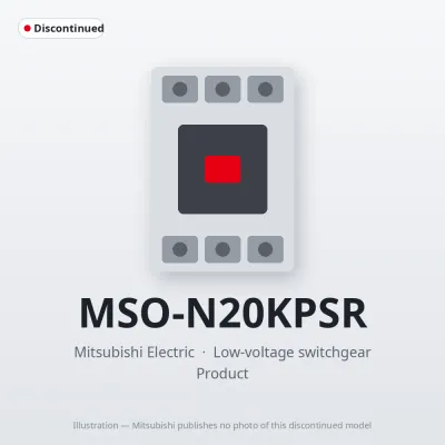 MSO-N20KPSR Mitsubishi Low-voltage switchgear Magnetic Starter