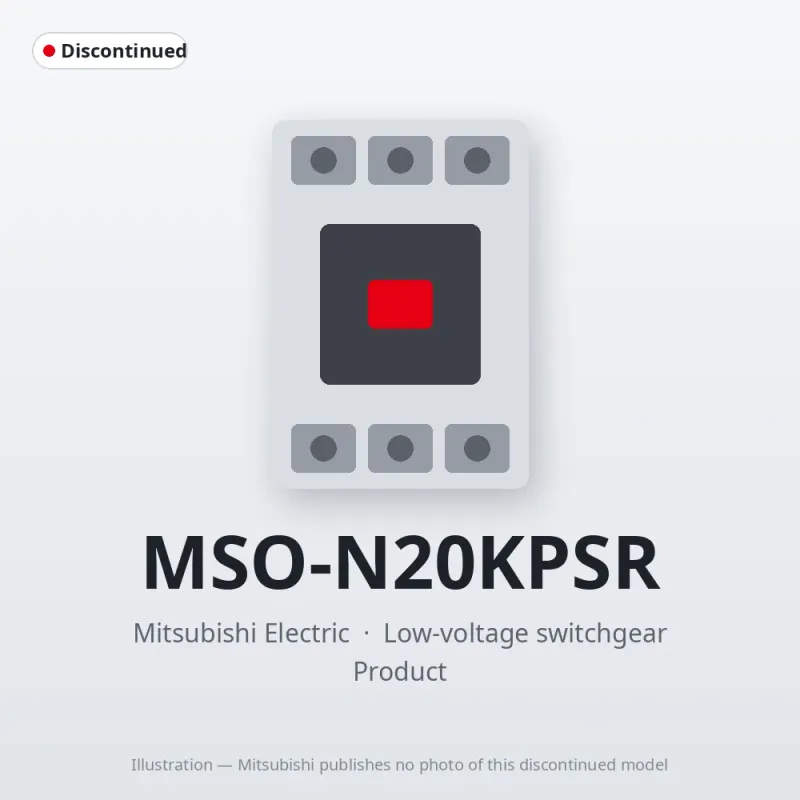 MSO-N20KPSR Mitsubishi Low-voltage switchgear Magnetic Starter