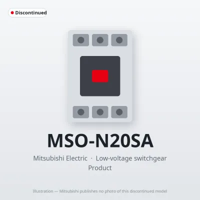 MSO-N20SA Mitsubishi Low-voltage switchgear Magnetic Starter