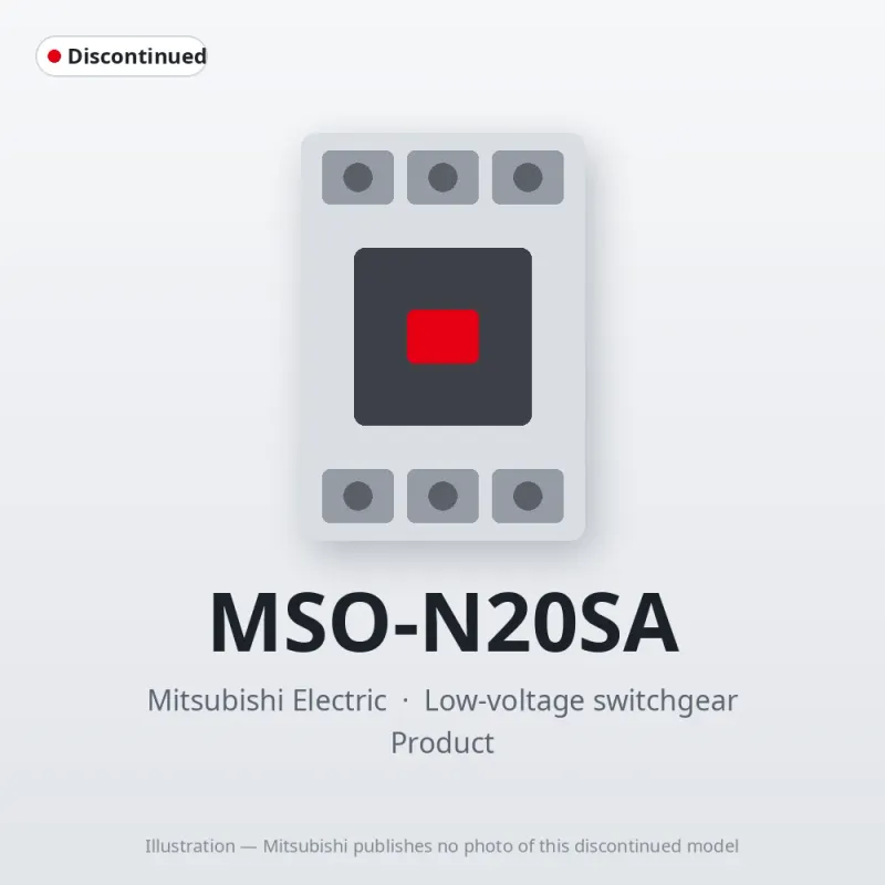 MSO-N20SA Mitsubishi Low-voltage switchgear Magnetic Starter