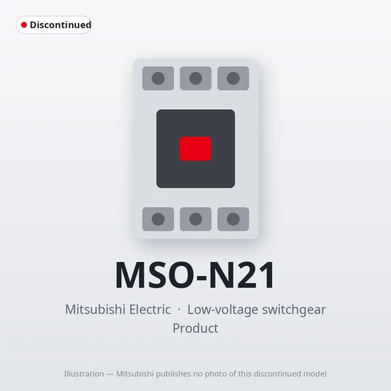 MSO-N21 Mitsubishi Low-voltage switchgear Magnetic Starter