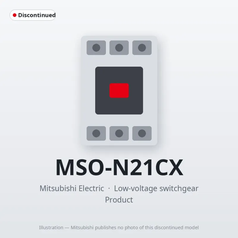 MSO-N21CX Mitsubishi Low-voltage switchgear Magnetic Starter