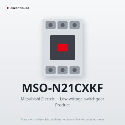 MSO-N21CXKF Mitsubishi Low-voltage switchgear Magnetic Starter
