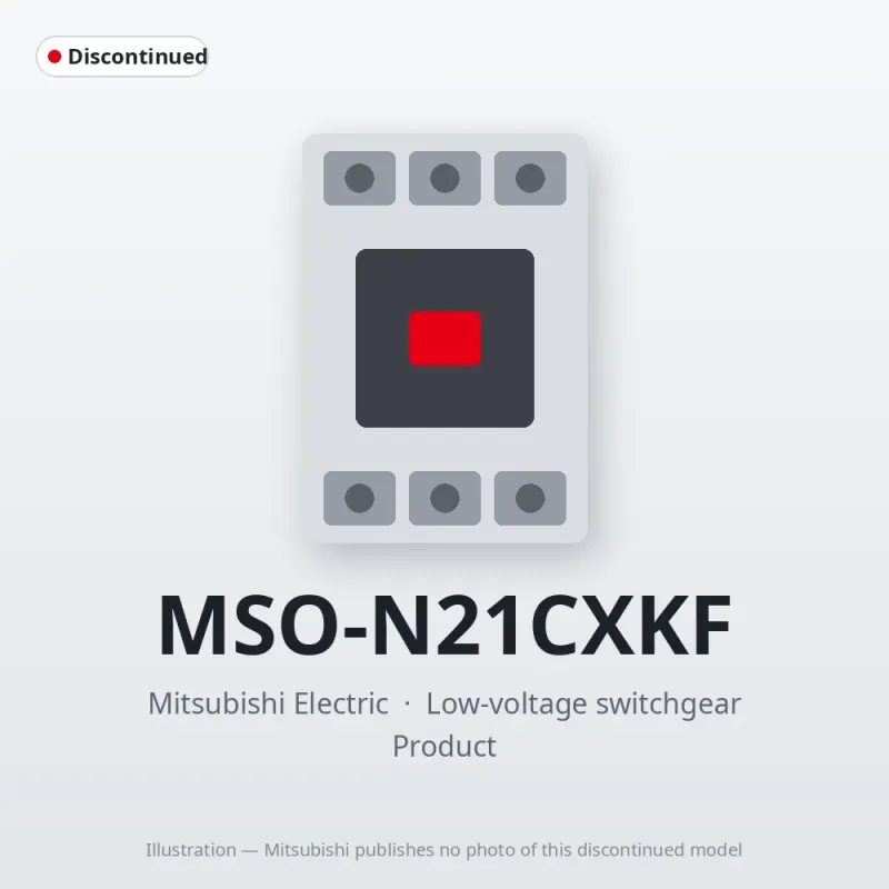 MSO-N21CXKF Mitsubishi Low-voltage switchgear Magnetic Starter