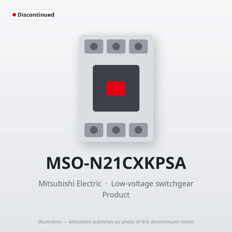 MSO-N21CXKPSA Mitsubishi Low-voltage switchgear Magnetic Starter