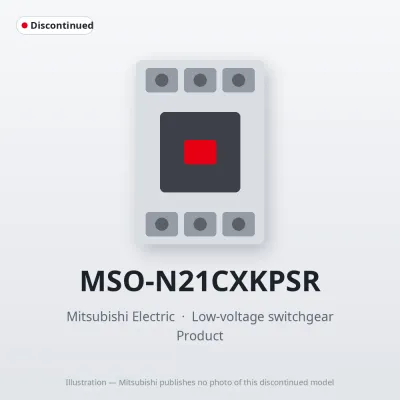MSO-N21CXKPSR Mitsubishi Low-voltage switchgear Magnetic Starter