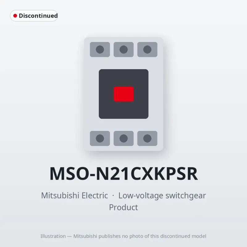 MSO-N21CXKPSR Mitsubishi Low-voltage switchgear Magnetic Starter