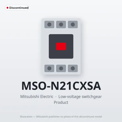 MSO-N21CXSA Mitsubishi Low-voltage switchgear Magnetic Starter