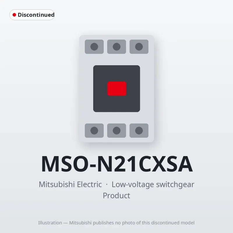 MSO-N21CXSA Mitsubishi Low-voltage switchgear Magnetic Starter