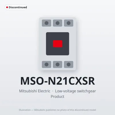 MSO-N21CXSR Mitsubishi Low-voltage switchgear Magnetic Starter
