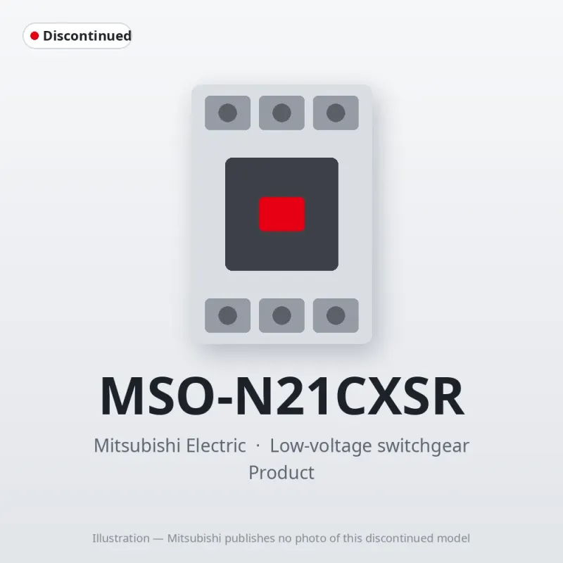 MSO-N21CXSR Mitsubishi Low-voltage switchgear Magnetic Starter