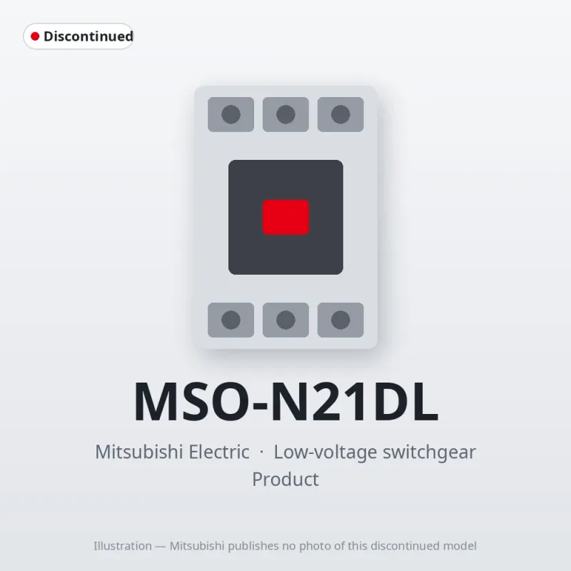 MSO-N21DL Mitsubishi Low-voltage switchgear Magnetic Starter