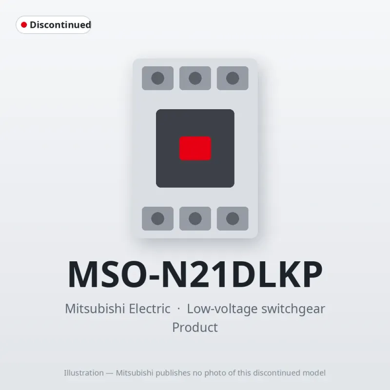MSO-N21DLKP Mitsubishi Low-voltage switchgear Magnetic Starter