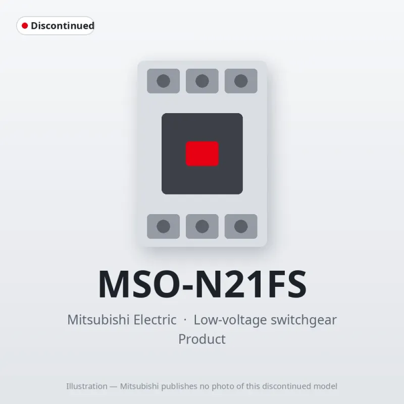 MSO-N21FS Mitsubishi Low-voltage switchgear Magnetic Starter