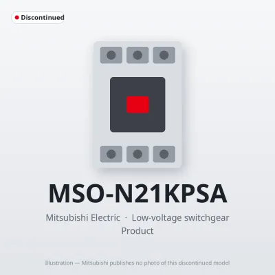 MSO-N21KPSA Mitsubishi Low-voltage switchgear Magnetic Starter
