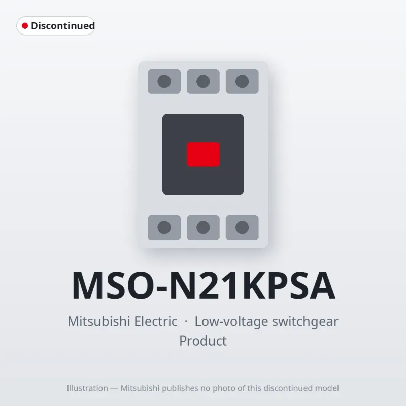 MSO-N21KPSA Mitsubishi Low-voltage switchgear Magnetic Starter