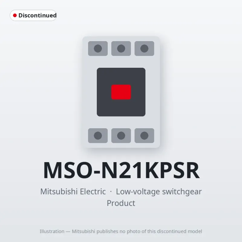 MSO-N21KPSR Mitsubishi Low-voltage switchgear Magnetic Starter