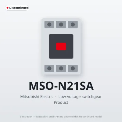MSO-N21SA Mitsubishi Low-voltage switchgear Magnetic Starter