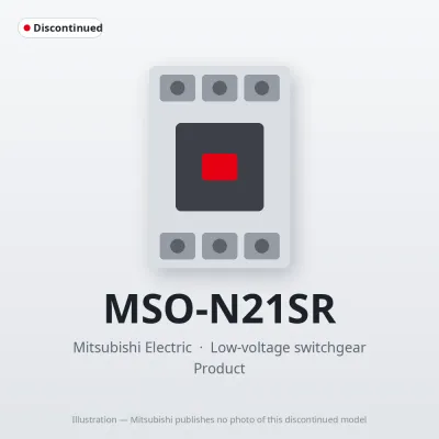 MSO-N21SR Mitsubishi Low-voltage switchgear Magnetic Starter