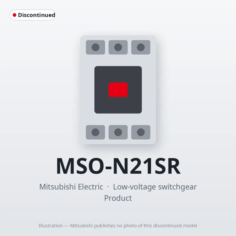 MSO-N21SR Mitsubishi Low-voltage switchgear Magnetic Starter