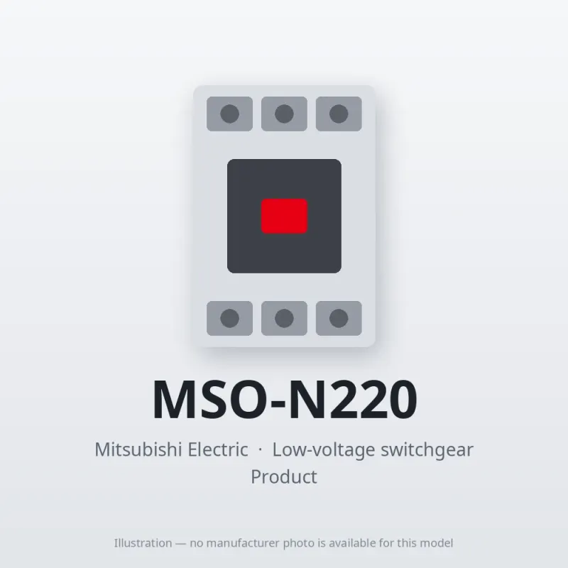 MSO-N220 Mitsubishi Low-voltage switchgear Magnetic Starter