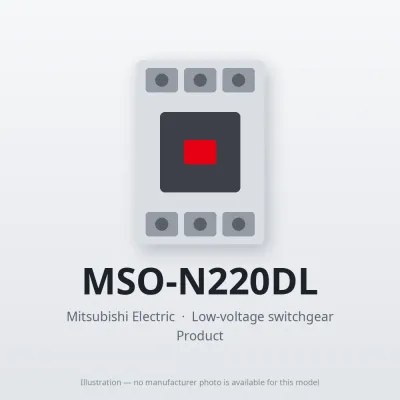 MSO-N220DL Mitsubishi Low-voltage switchgear Magnetic Starter