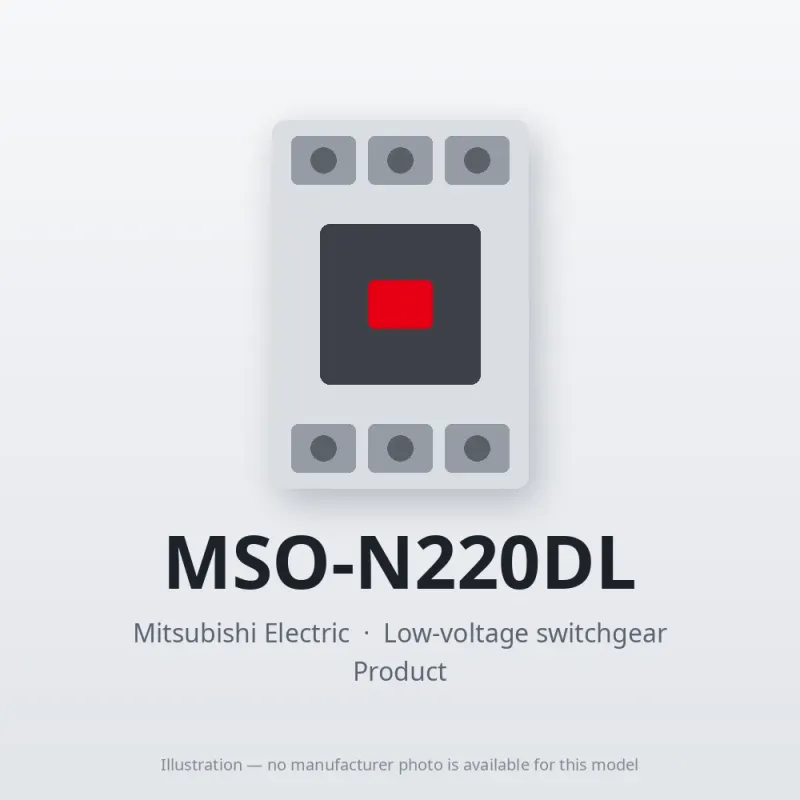 MSO-N220DL Mitsubishi Low-voltage switchgear Magnetic Starter