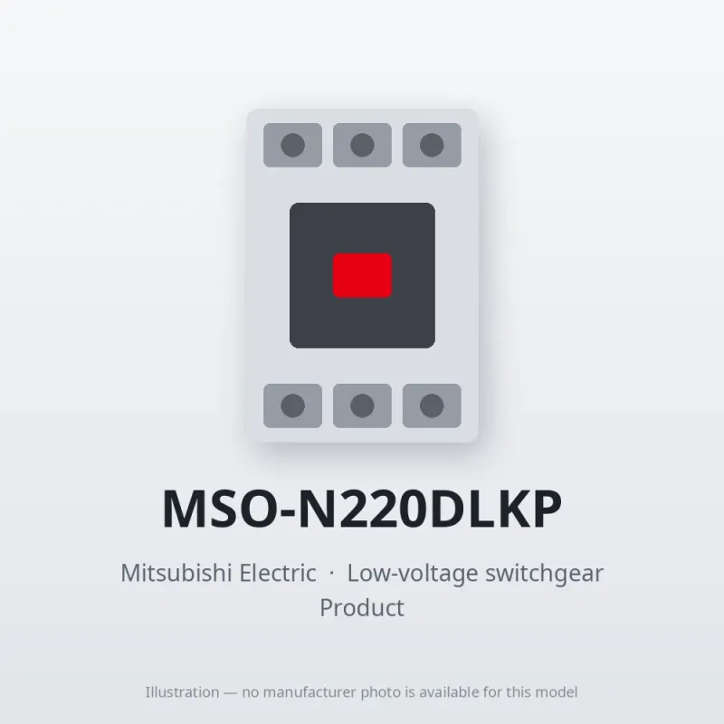 MSO-N220DLKP Mitsubishi Low-voltage switchgear Magnetic Starter