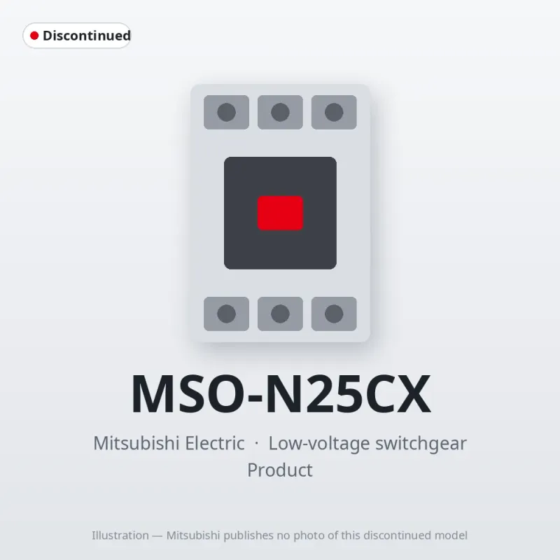 MSO-N25CX Mitsubishi Low-voltage switchgear Magnetic Starter