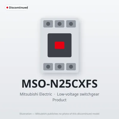 MSO-N25CXFS Mitsubishi Low-voltage switchgear Magnetic Starter