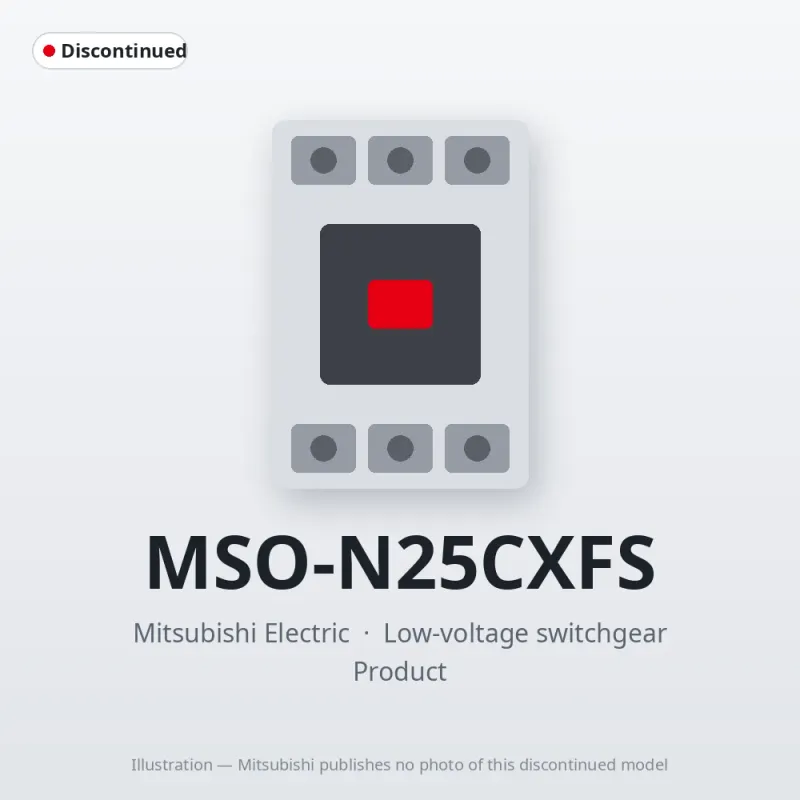 MSO-N25CXFS Mitsubishi Low-voltage switchgear Magnetic Starter