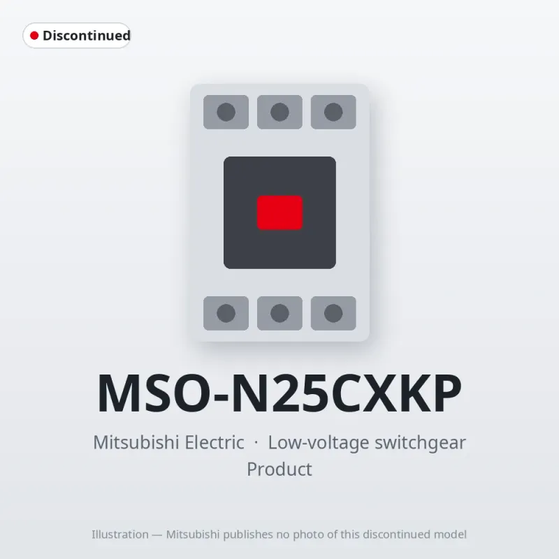 MSO-N25CXKP Mitsubishi Low-voltage switchgear Magnetic Starter