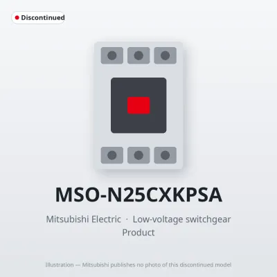 MSO-N25CXKPSA Mitsubishi Low-voltage switchgear Magnetic Starter