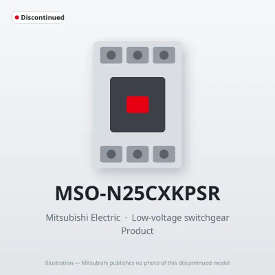 MSO-N25CXKPSR Mitsubishi Low-voltage switchgear Magnetic Starter