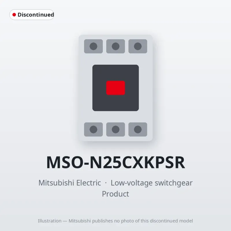 MSO-N25CXKPSR Mitsubishi Low-voltage switchgear Magnetic Starter