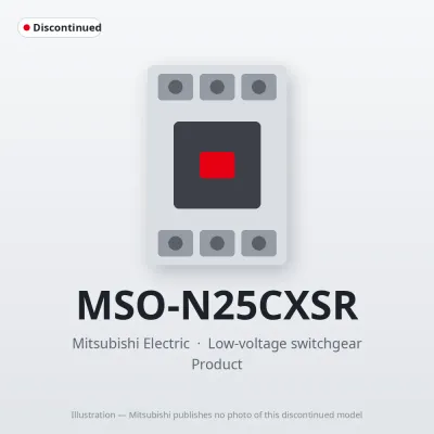 MSO-N25CXSR Mitsubishi Low-voltage switchgear Magnetic Starter