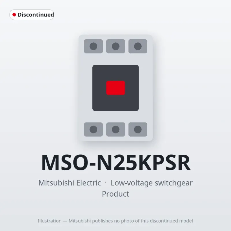 MSO-N25KPSR Mitsubishi Low-voltage switchgear Magnetic Starter