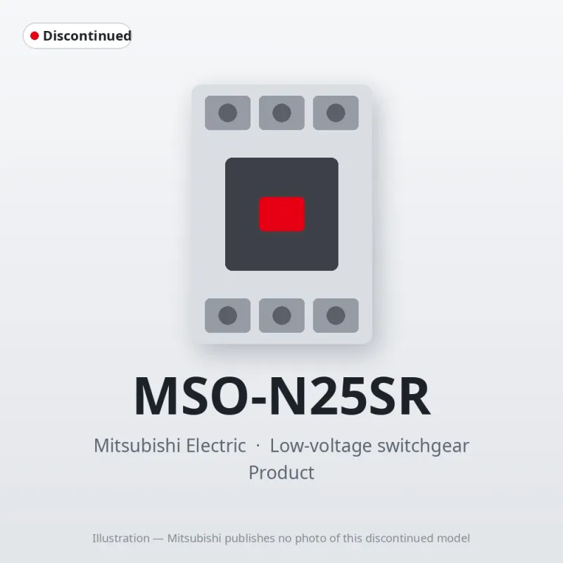 MSO-N25SR Mitsubishi Low-voltage switchgear Magnetic Starter