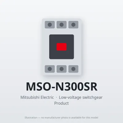 MSO-N300SR Mitsubishi Low-voltage switchgear Magnetic Starter