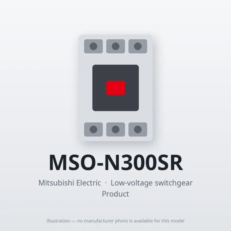 MSO-N300SR Mitsubishi Low-voltage switchgear Magnetic Starter