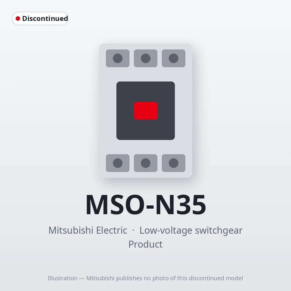 MSO-N35 Mitsubishi Low-voltage switchgear Magnetic Starter
