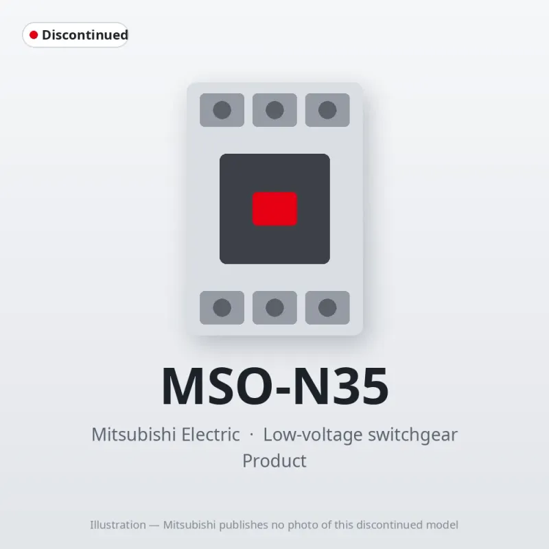 MSO-N35 Mitsubishi Low-voltage switchgear Magnetic Starter
