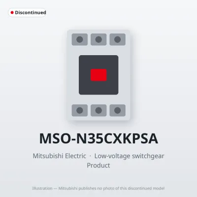MSO-N35CXKPSA Mitsubishi Low-voltage switchgear Magnetic Starter