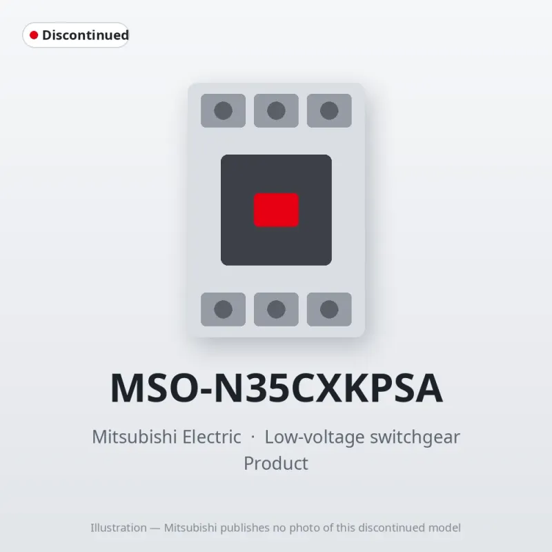 MSO-N35CXKPSA Mitsubishi Low-voltage switchgear Magnetic Starter
